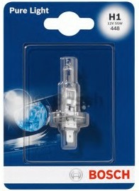 Лампа галогеновая Bosch Pure Light H1, 1 987 301 005