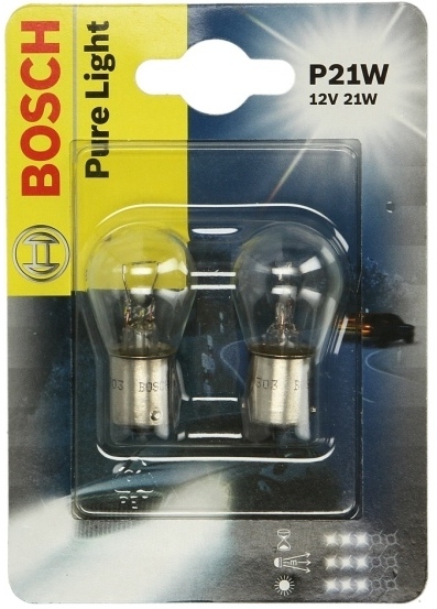 Лампы Bosch Pure Light P21W, 1 987 301 017
