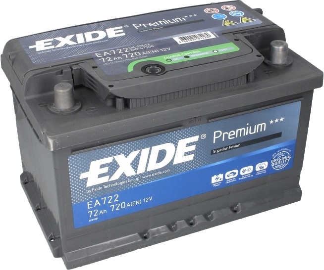Аккумулятор Exide Premium 72 R+