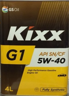 Масло моторное Kixx G1 5W-40, 4 л.