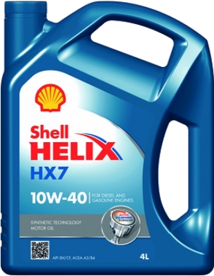 Масло моторное Shell Helix НХ7 10w-40