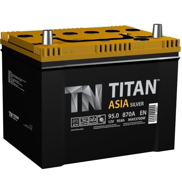 Аккумулятор TITAN Asia Silver 95 R+