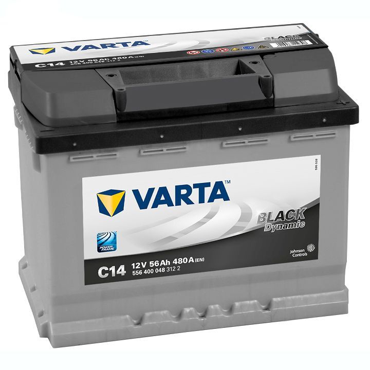 Аккумулятор Varta Black Dynamic 56Ah 480A, R+ 556 400 048