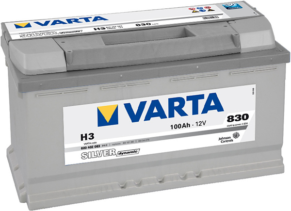 Аккумулятор Varta Silver Dynamic 100Ah 830A, R+ 600 402 083