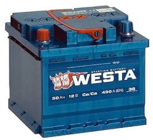 Аккумулятор Westa Premium 50 R+