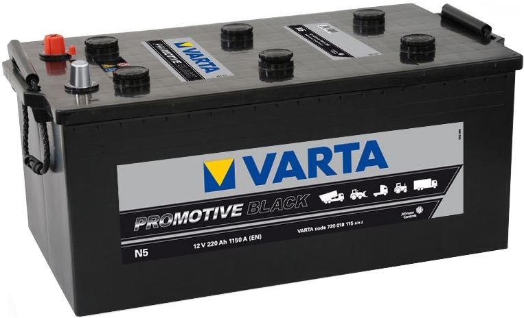 Аккумулятор Varta Promotive Black 220Ah 1120A, R+ 720 018 115