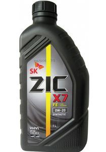 Масло моторное ZIC X7 FE 0W-20 синтетика, 1 л.